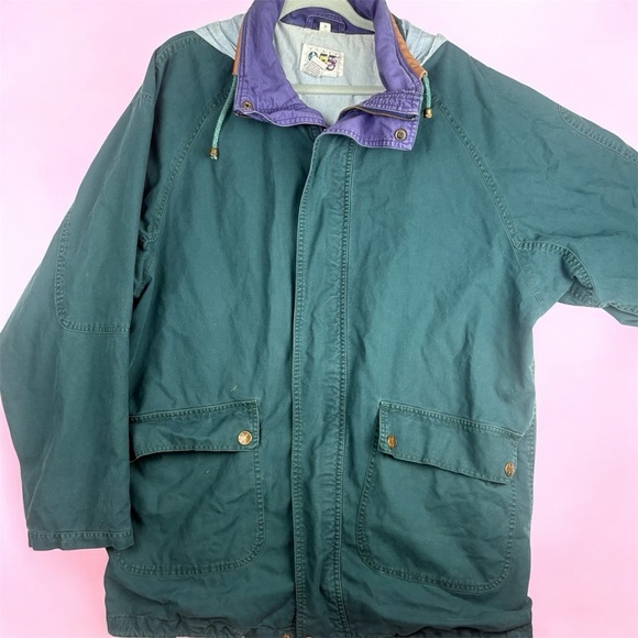 Vintage Class 955 Green and Blue Military Field / Bomber Jacket Small - Picture 3 of 14